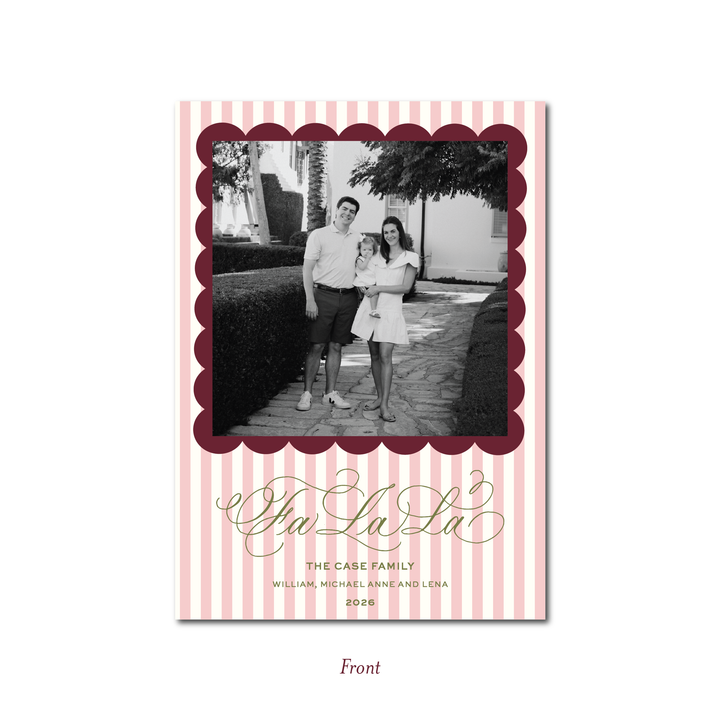 FA LA LA FLAT CARD