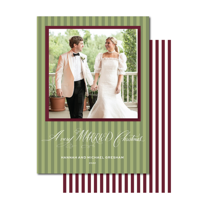 A VERY MARRIED CHRISTMAS PHOTO MOUNT