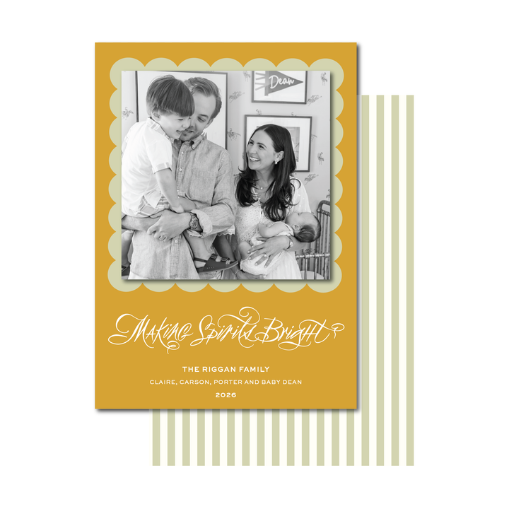 MAKING SPIRITS BRIGHT FLAT CARD