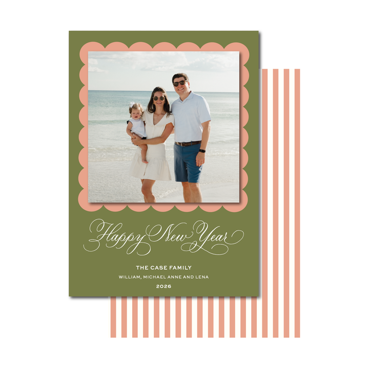 HAPPY NEW YEAR FLAT CARD