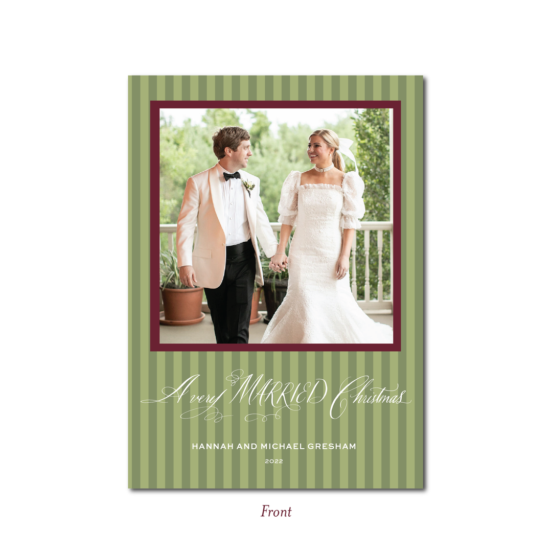 A VERY MARRIED CHRISTMAS FLAT CARD