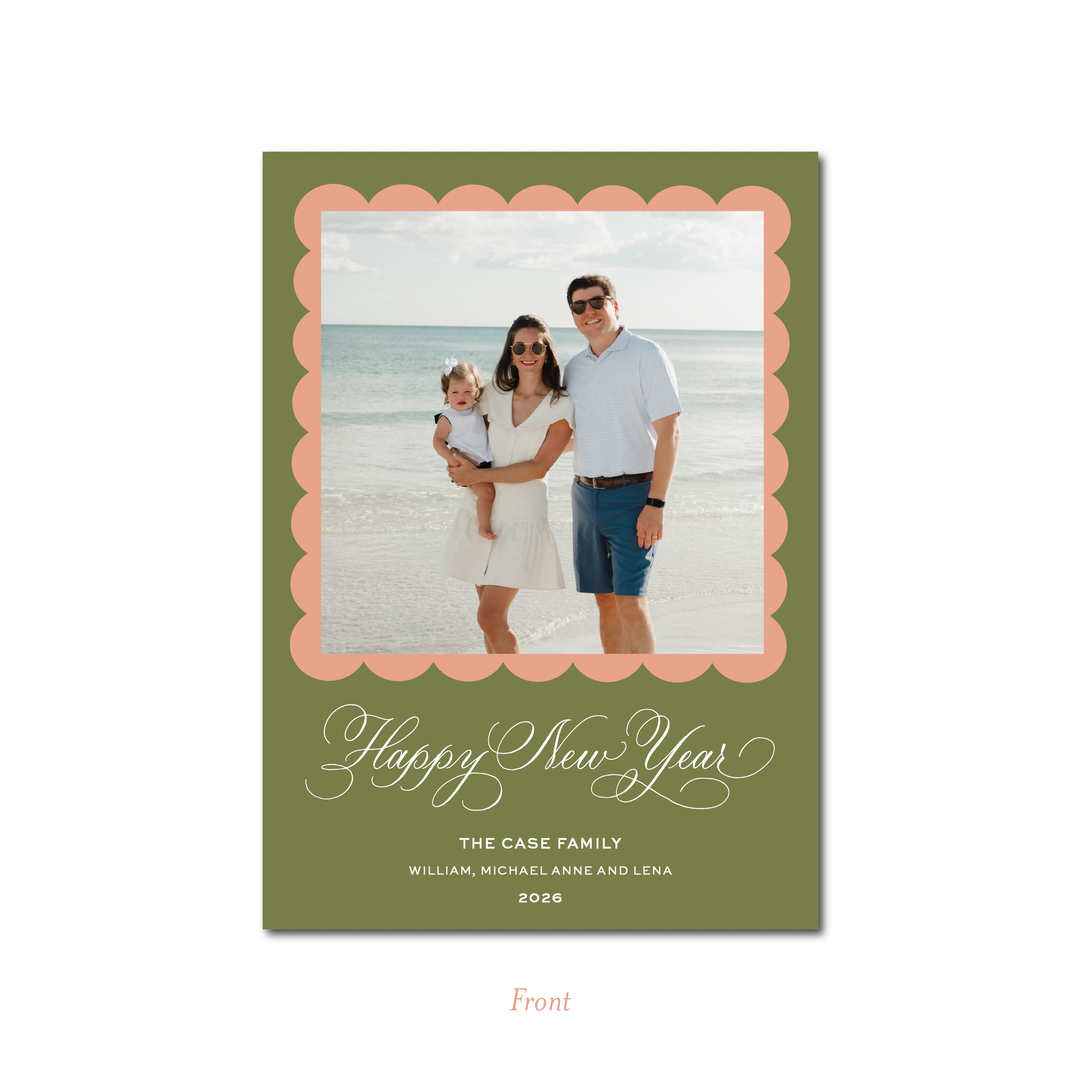 HAPPY NEW YEAR FLAT CARD