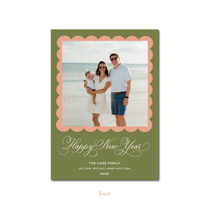 HAPPY NEW YEAR FLAT CARD