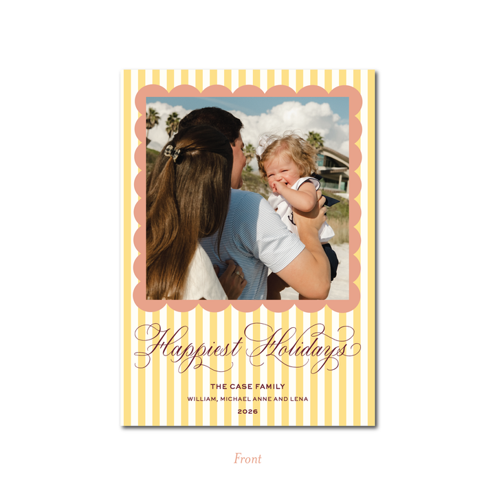 HAPPIEST HOLIDAYS FLAT CARD